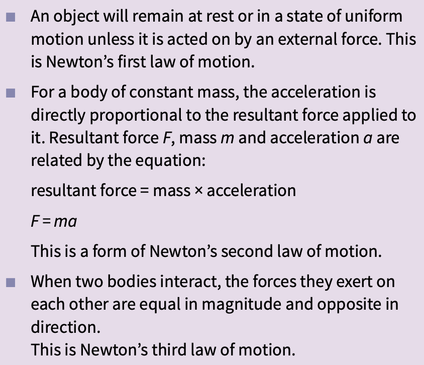 牛顿三大定律