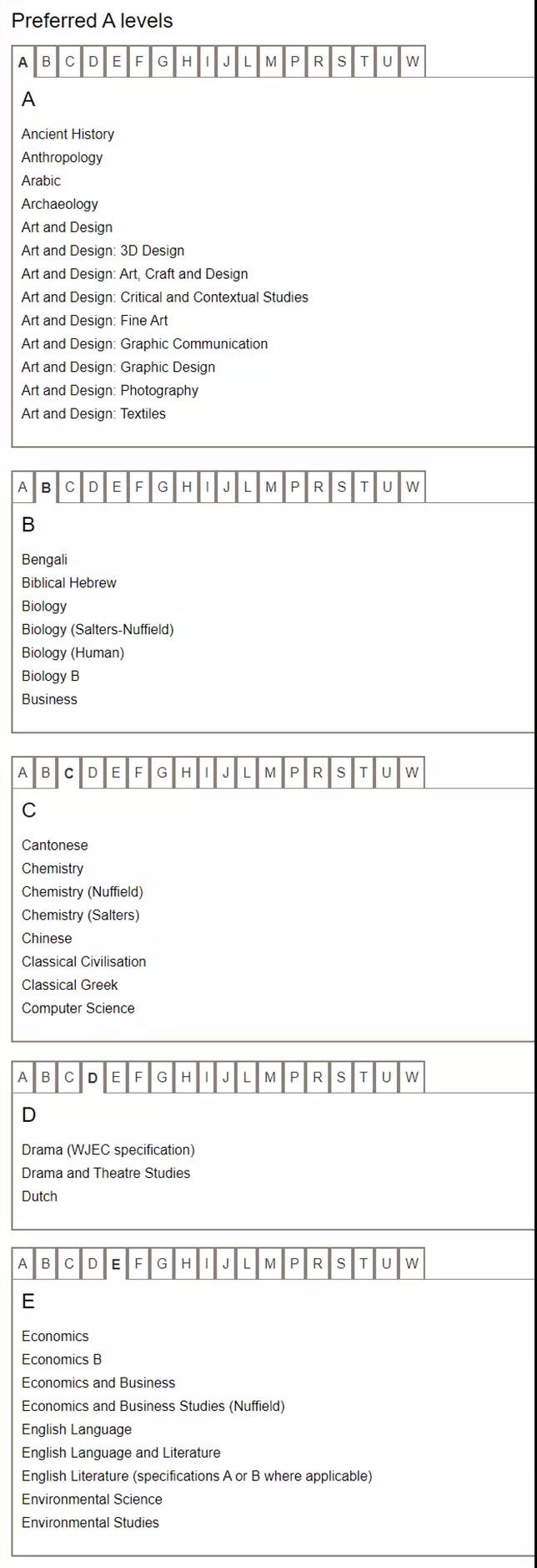 UCL的“偏爱学科”