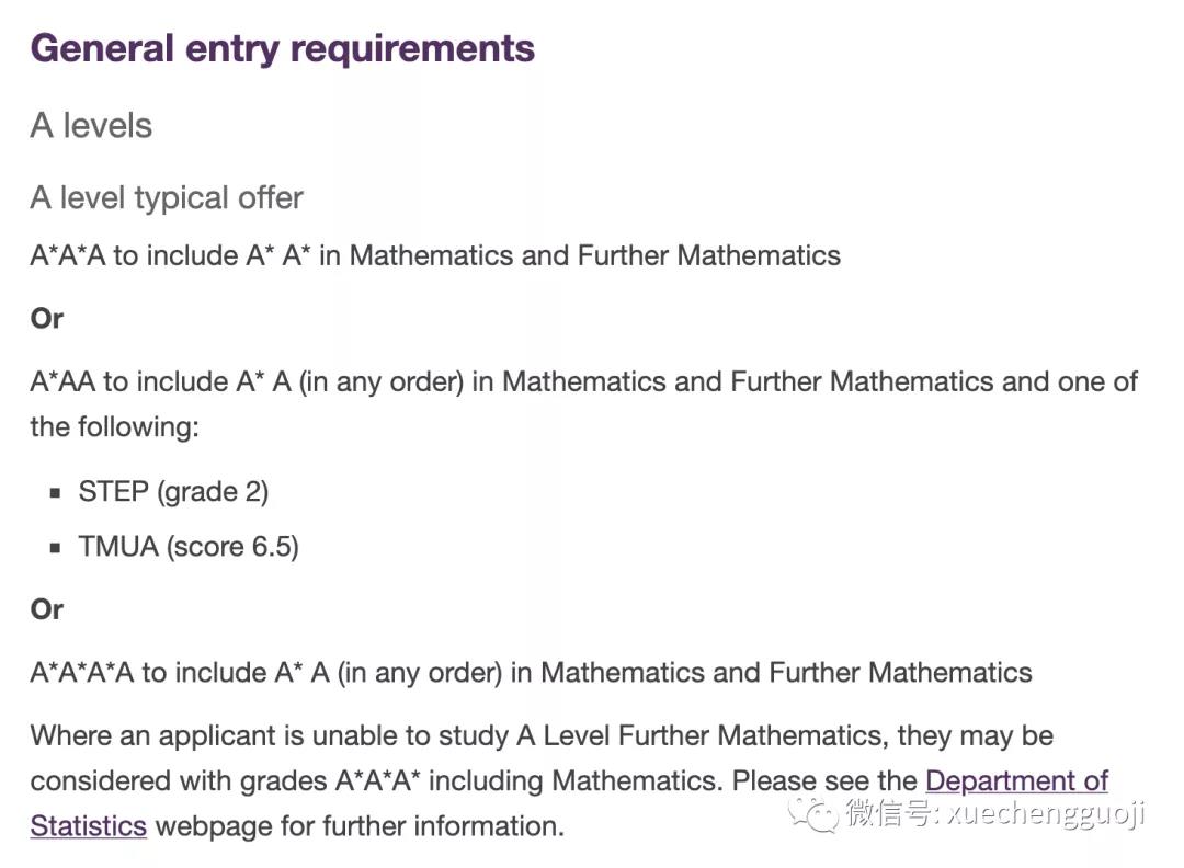 数学统计Mathematics and Statistics BSc