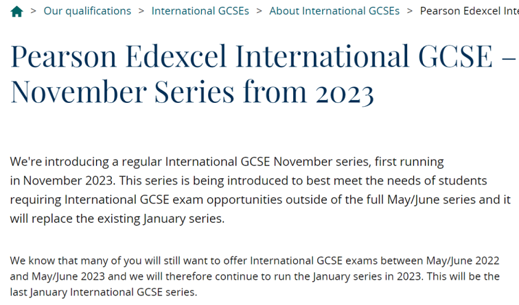 爱德思宣布重磅消息！1月IGCSE考试将取消！