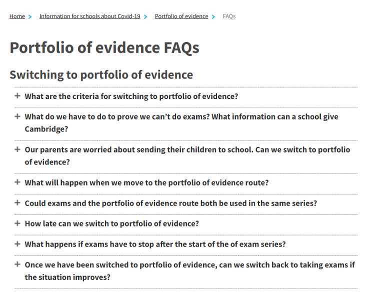 关于学习证据集Portfolio of Evidence常见问题