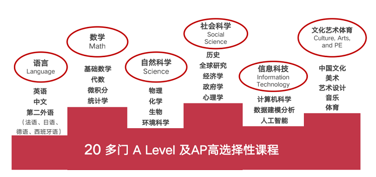 双A融合(A-Level+AP的课程设置）：