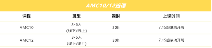 AMC10/12班课