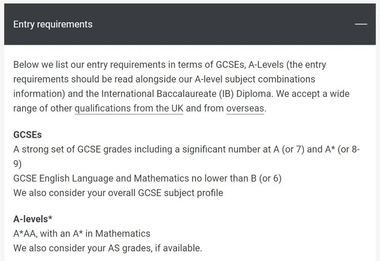 LSE PPE录取要求