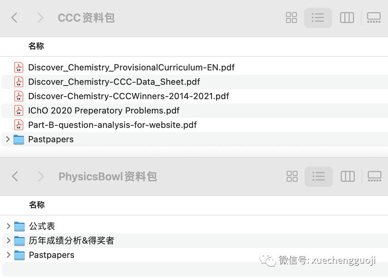 学诚国际竞赛学习资料大礼包