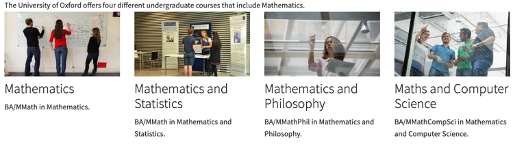 牛津大学「数学系」专业入学要求