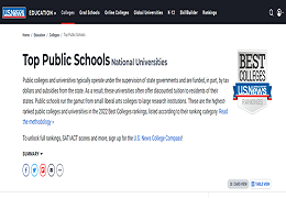 U.S.News公布2022美国公立大学排名，加州系大学地位稳固～